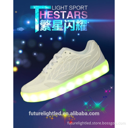 LED light up rechargeabled simulation led adult shoes